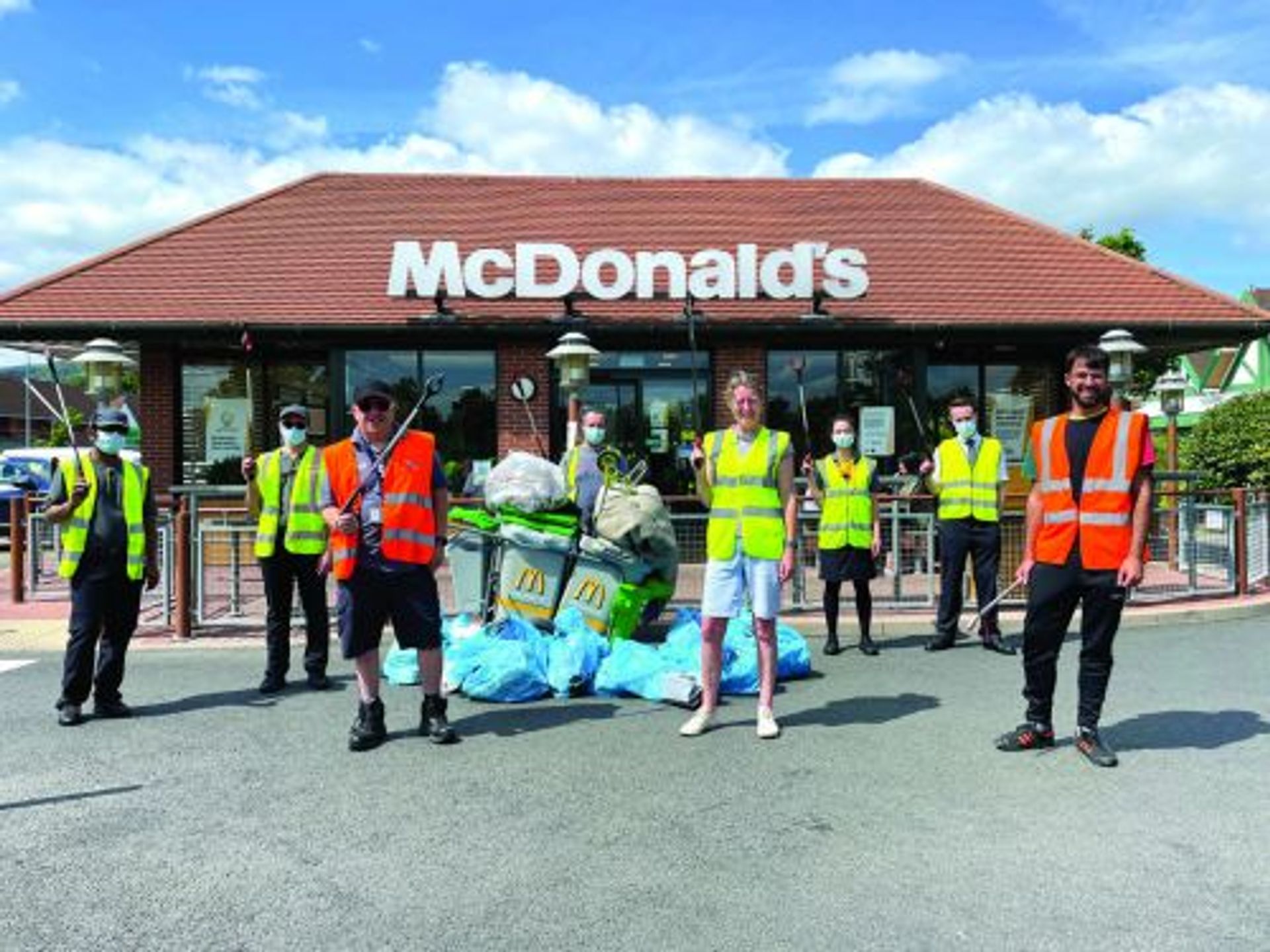 Twenty bags of rubbish collected